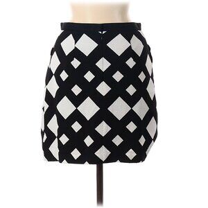 EUC Peter Pilotto for T Checked Floral Print Faux Wrap Mini Skirt Womens Size 6